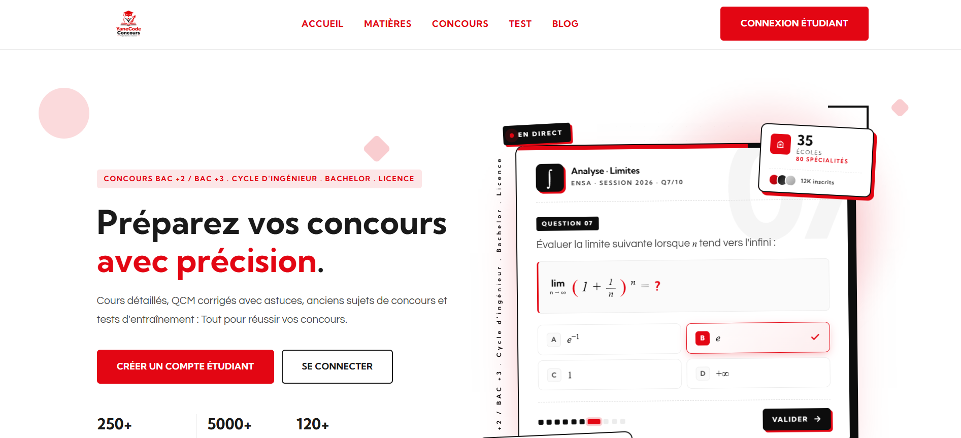 YaneCode Concours Bac+2