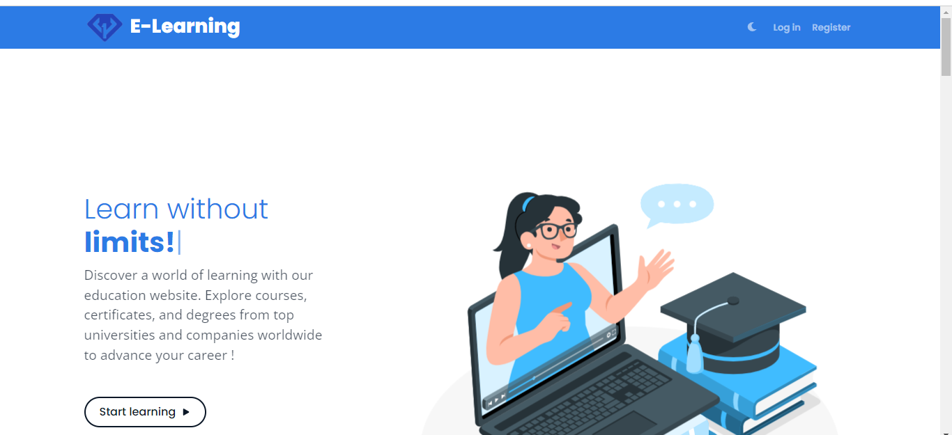 E-Learning Platform intership